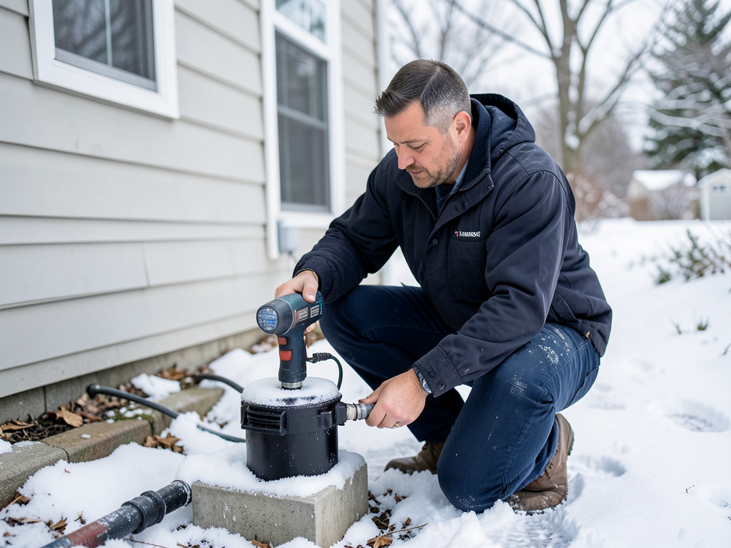 How to stop your sump pump discharge line from fre