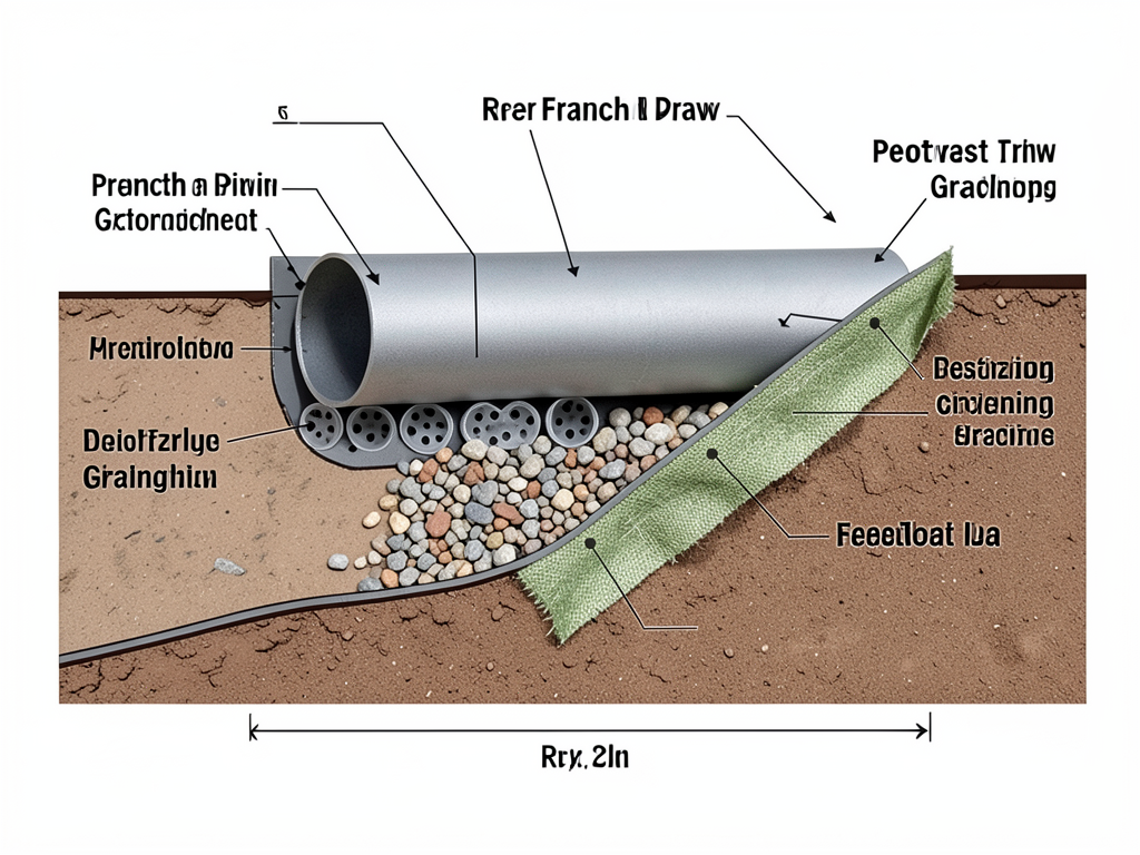 Installing a French Drain to Stop Yard Erosion in Windy Hills