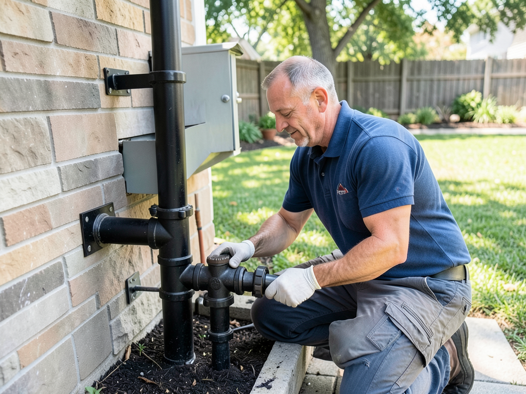 Reliable gas line installation for outdoor kitchen