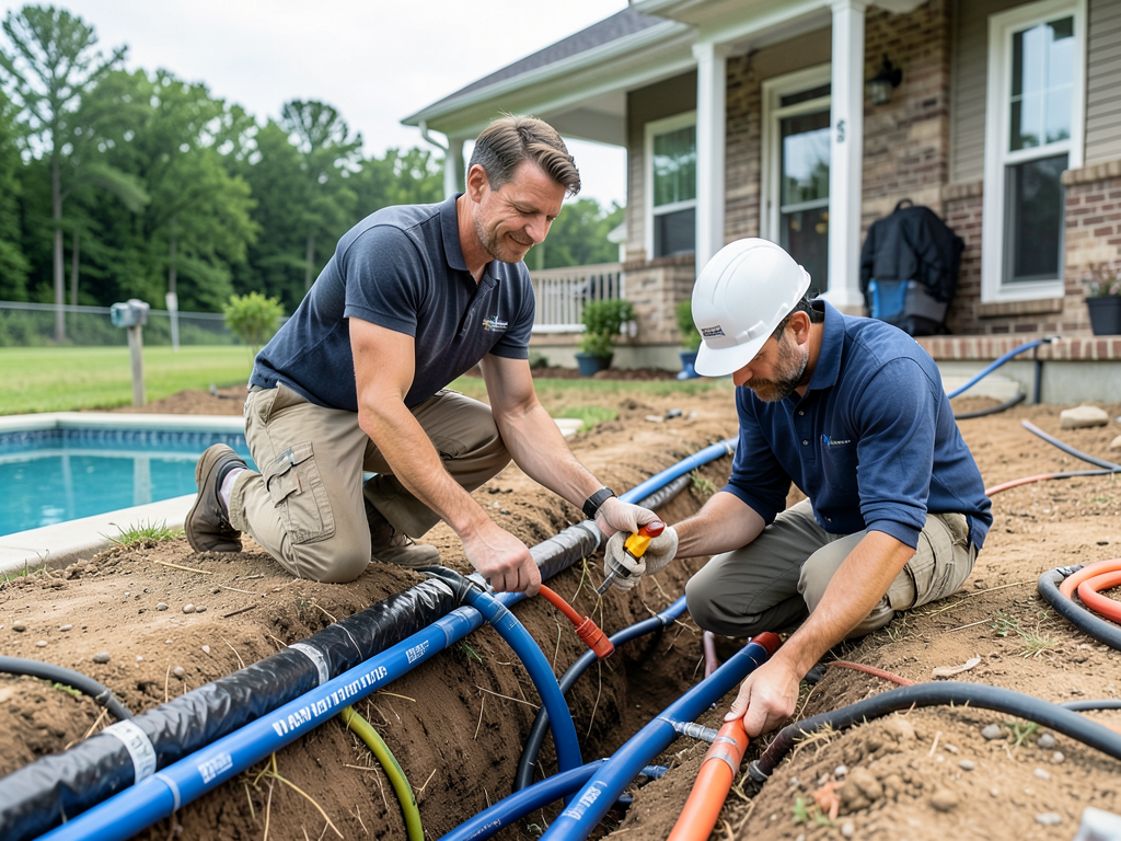 Running New Plumbing and Gas Lines to Your New Pool House in Indian Hills