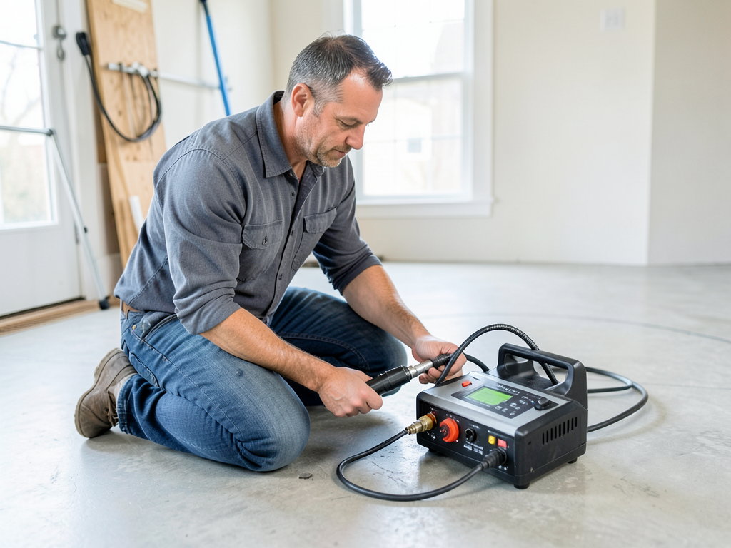 Slab leak detection and repair for homes in shivel